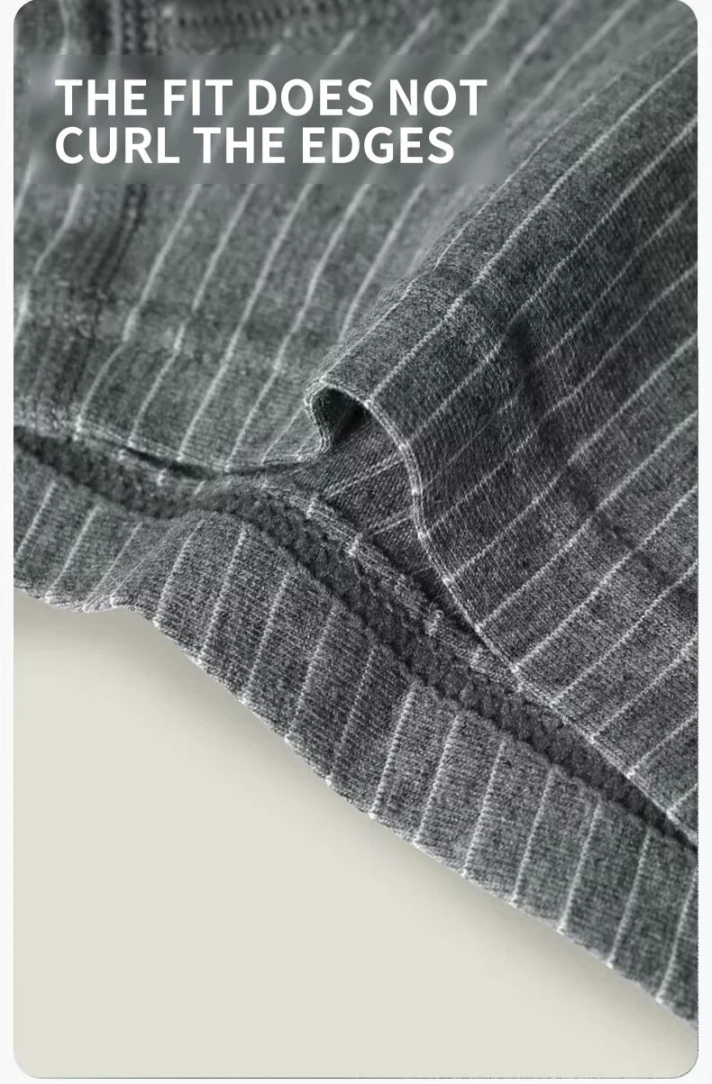 Men's Cotton Stretch Striped Boxer Briefs, 4-Pack
