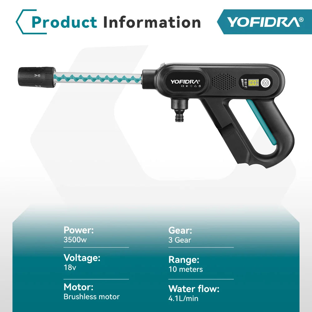 Cordless Pressure Washer – Brushless, 5-in-1 Nozzle