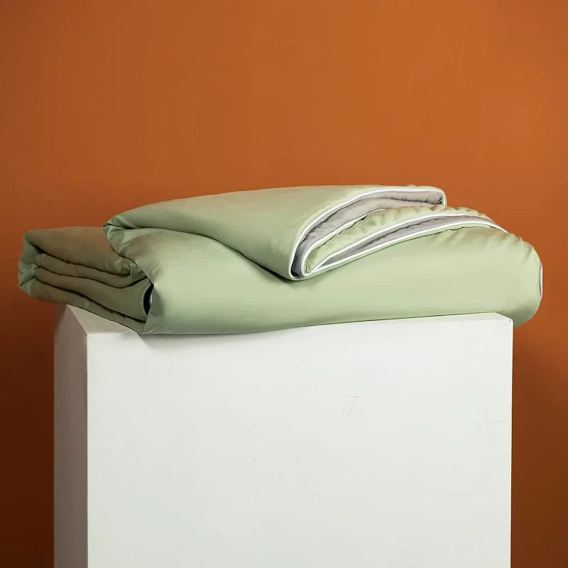Ice Silk Cooling Blanket – Lightweight Smooth Summer Comforter, Twin & King, Air Condition Quilt