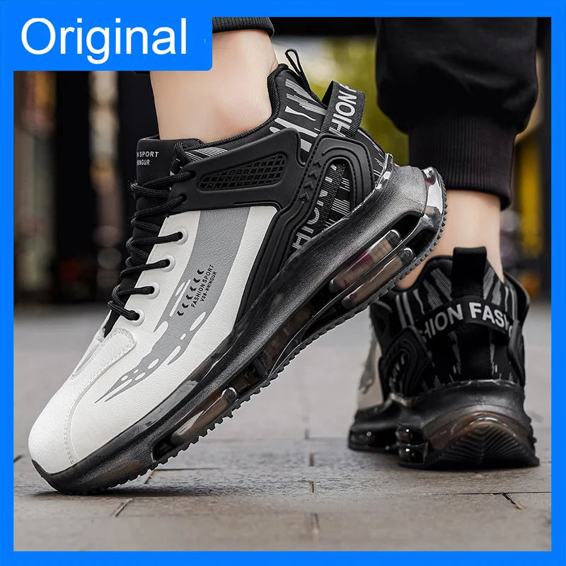 Men's Thick Sole Non-Slip Outdoor Jogging Shoes – Breathable Leisure Sneakers