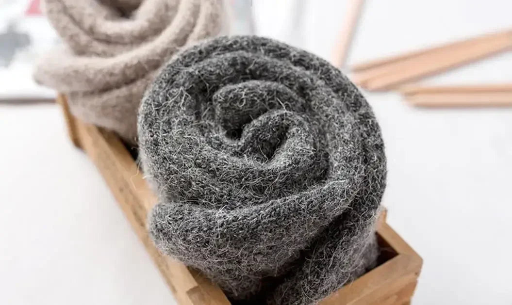 Men's Thick Merino Wool-Blend Winter Socks
