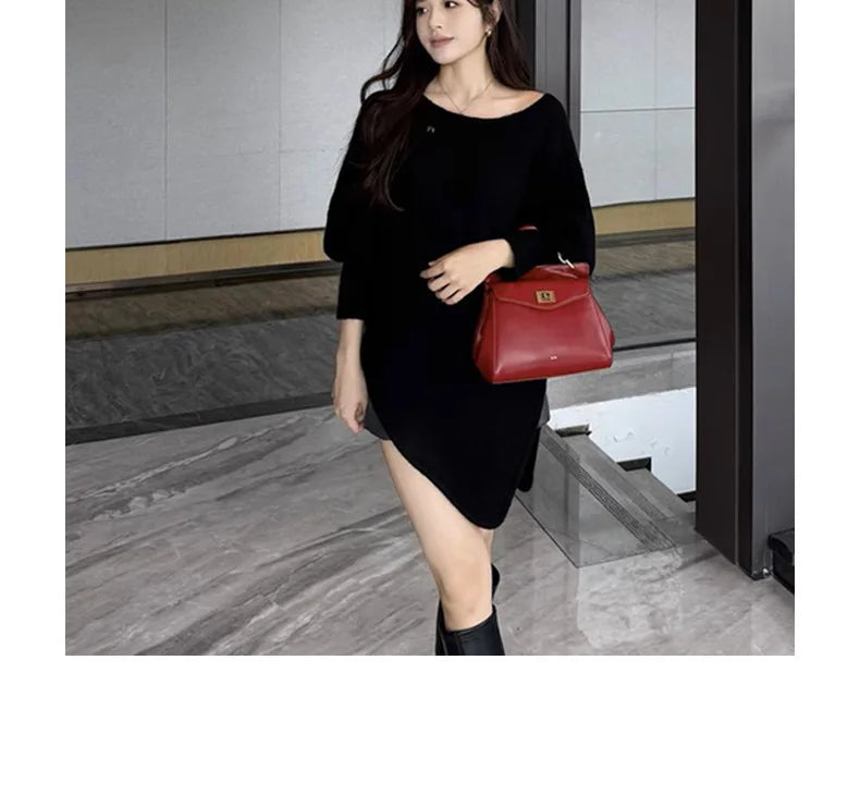 Lucia Lock PU Croco Shoulder Crossbody Bag – Luxury Light Fashion Tote for Women