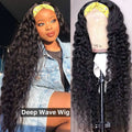 Jerry Curly 3-in-1 Half Wig | Seamless Kinky Curly Headband Clip-In Glueless Human Hair Natural Black