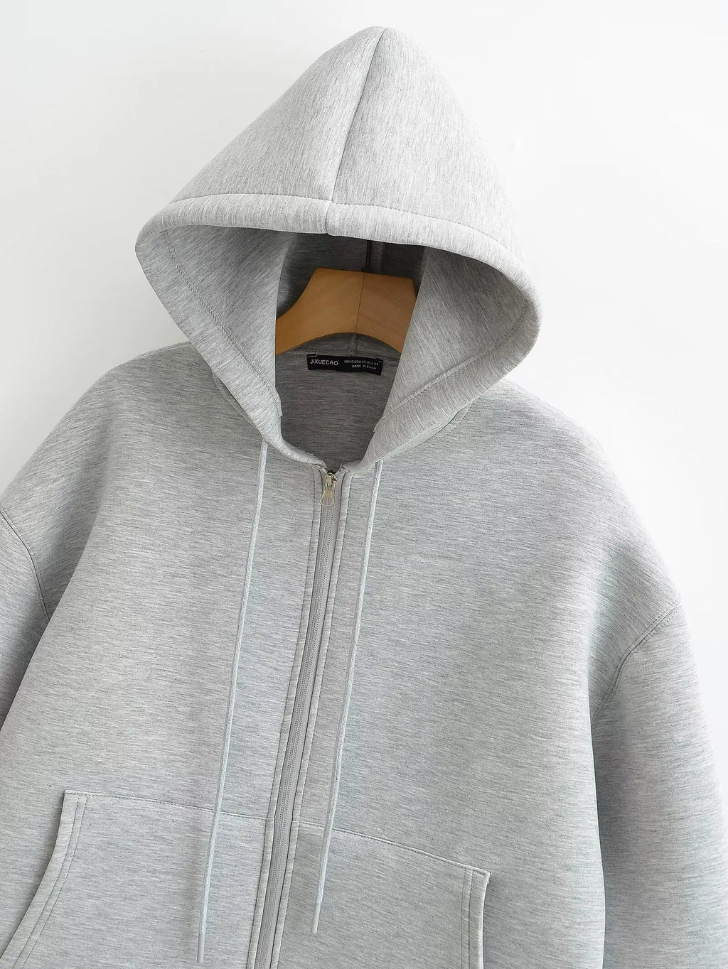 Women's Oversized Zip-Up Hoodie Coat – High Street Double Pocket Outerwear