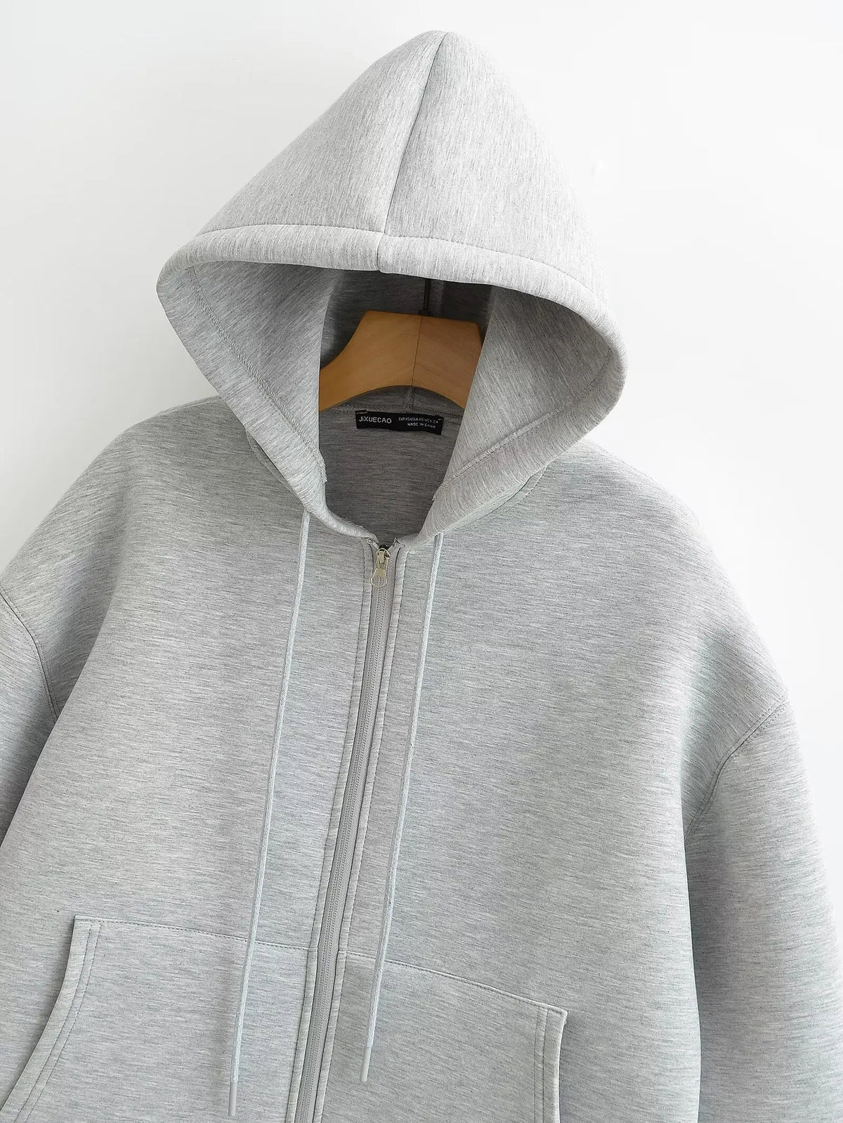 Women's Oversized Zip-Up Hoodie Coat – High Street Double Pocket Outerwear