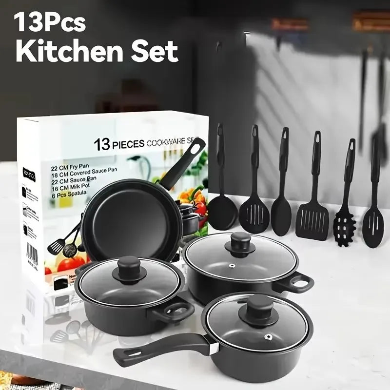 Nonstick Cookware Set – Induction Pots, Pan & Utensils