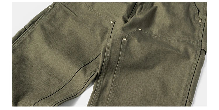 Double Knee Canvas Work Pants – Men's Heavyweight Cotton Carpenter Pants