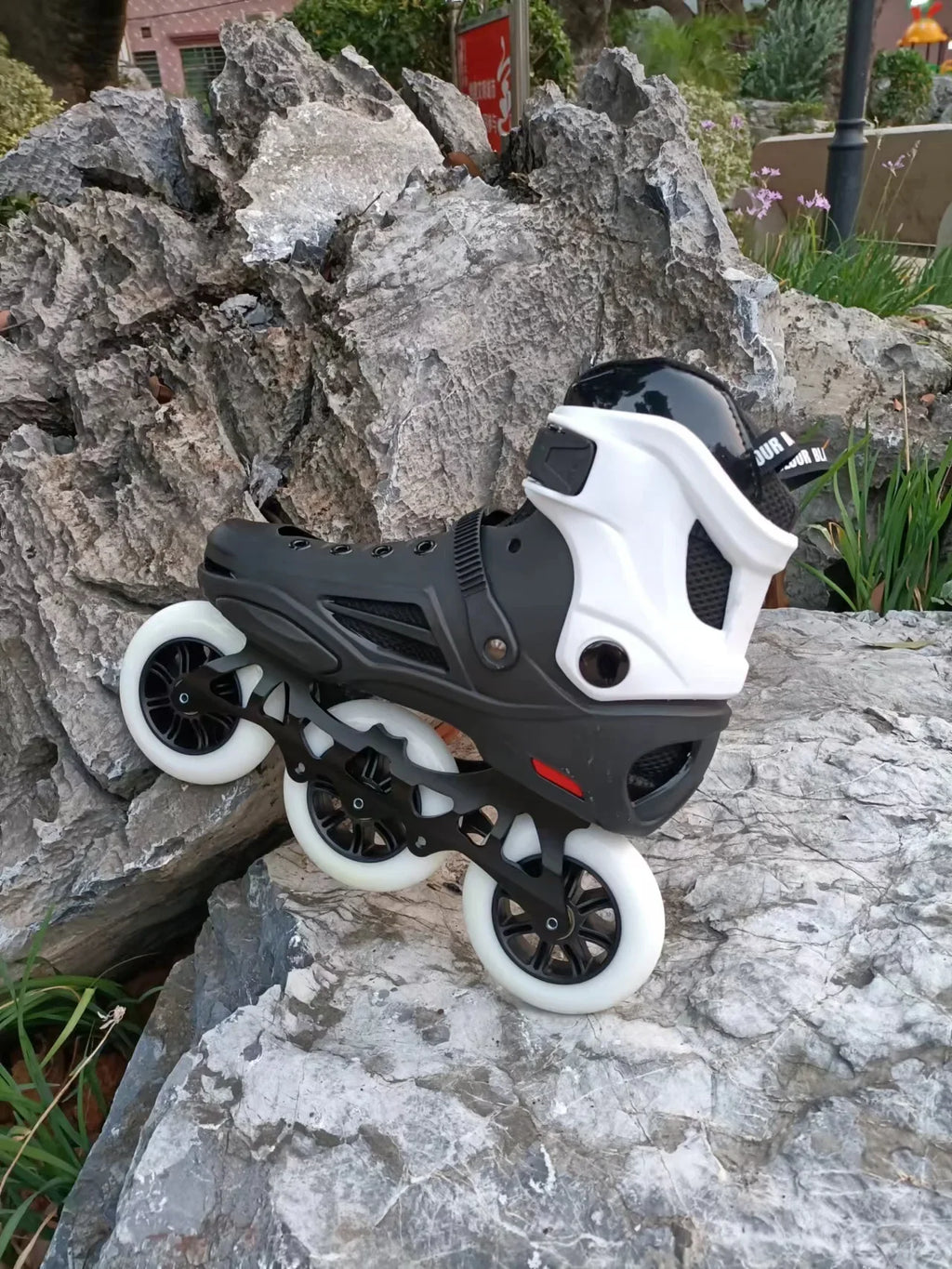 Big Wheel 3-Wheel Speed Roller Skates – Adult Professional Racing Inline Flat Skates