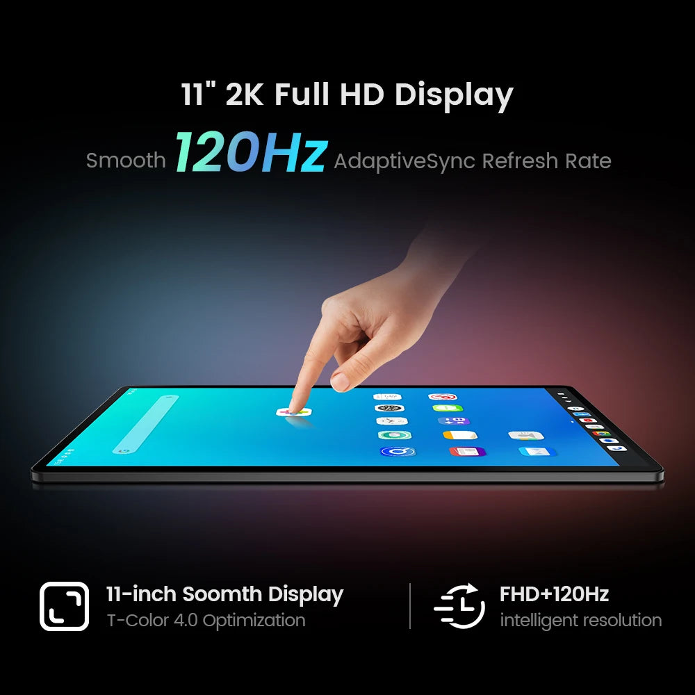 Teclast T50 Plus 11" Android 16 Tablet – 8GB RAM, 128GB, 120Hz, 4G LTE, Widevine L1