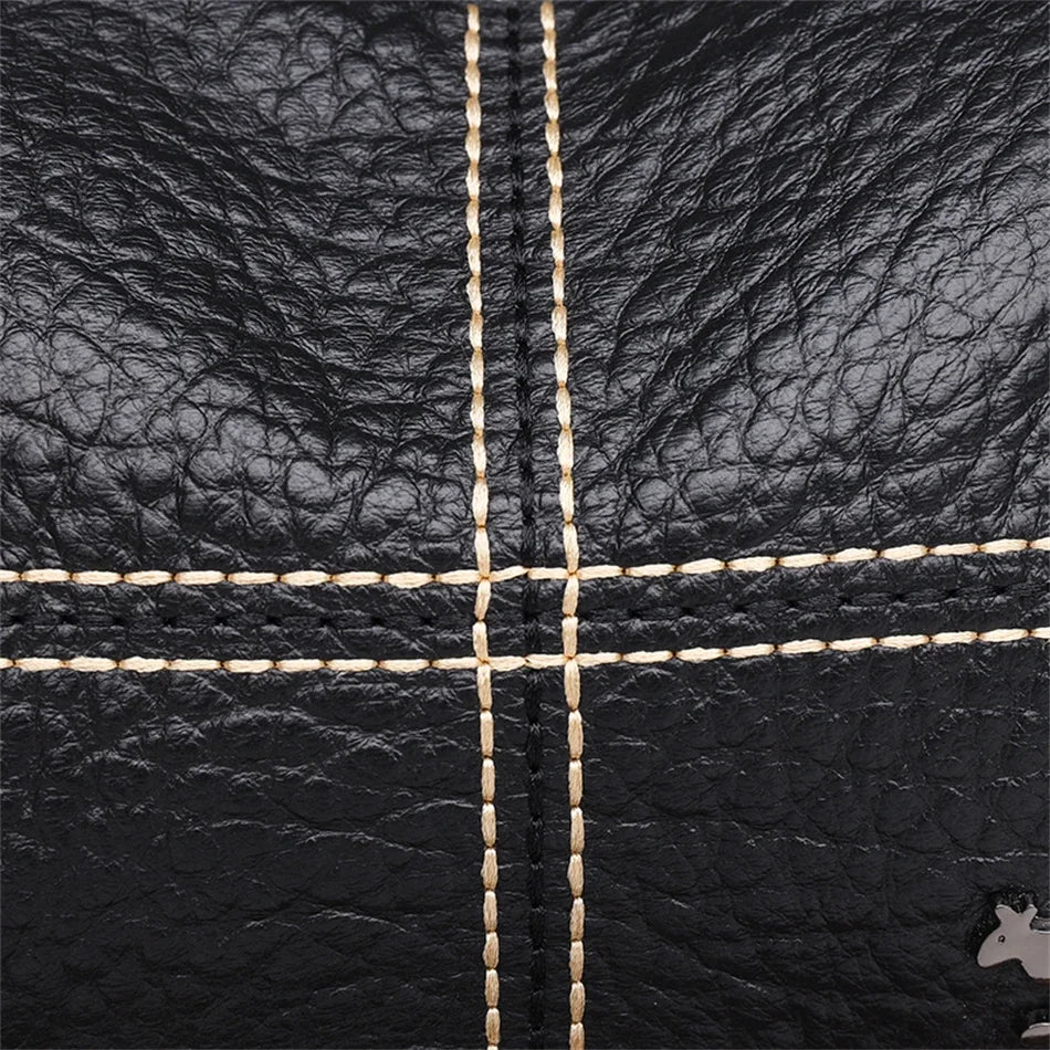 Luxury Genuine Leather Barrel Crossbody Bag – Sequin Shoulder Messenger Bag for Women