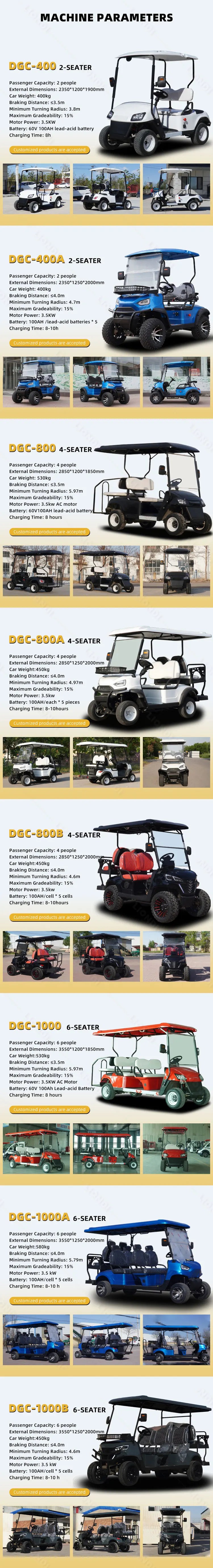 New ArrivalOff Golf Buggy Club Luxury Electric Car 2/4/6-seater Electric Golf Cart for Golf Courses/Resorts