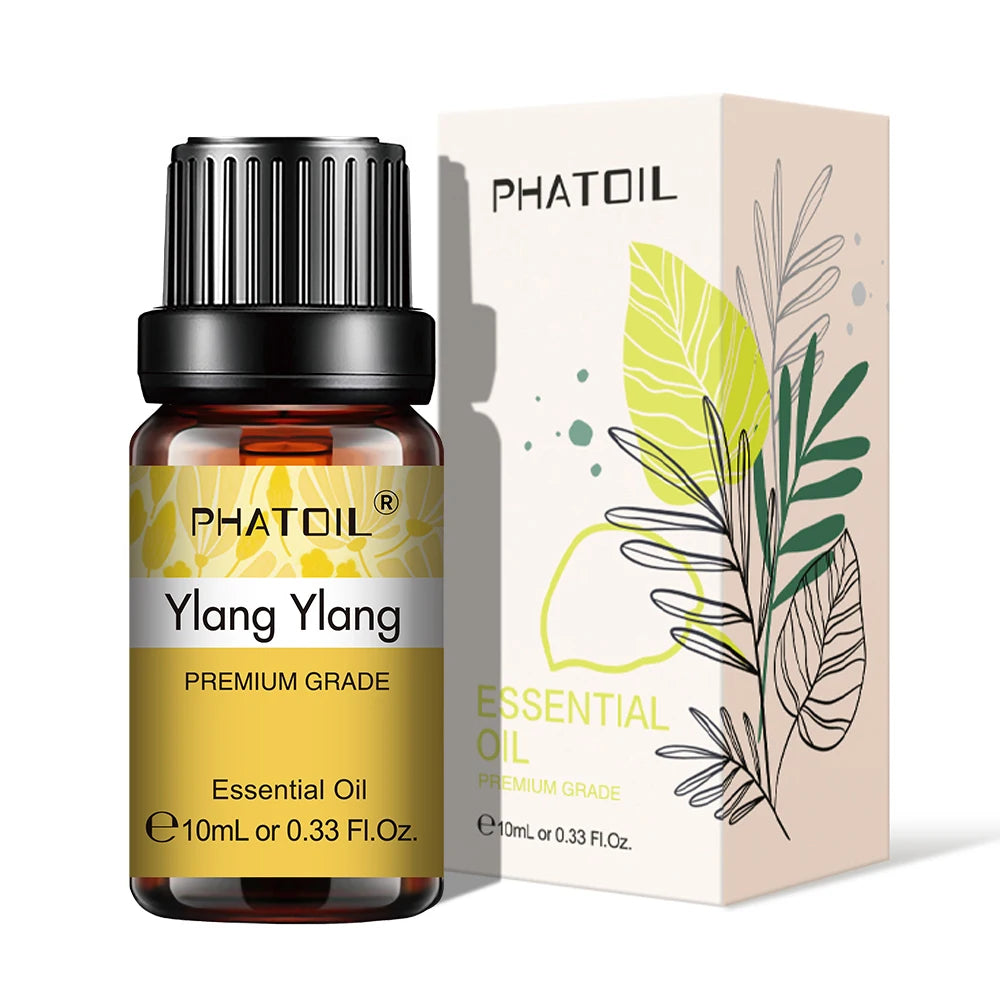 Pure Plant Essential Oil 10ml – Aromatherapy Oil for Diffusers, Humidifiers & DIY, 37 Scents
