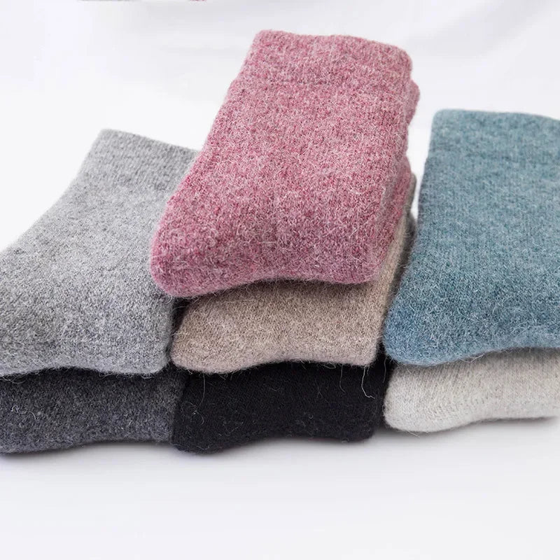 Men's Thick Merino Wool-Blend Winter Socks