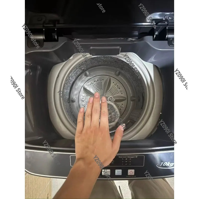 10KG Fully Automatic Top Load Washer-Dryer Combo — All-in-One Portable Laundry Machine for Home & Industrial Use