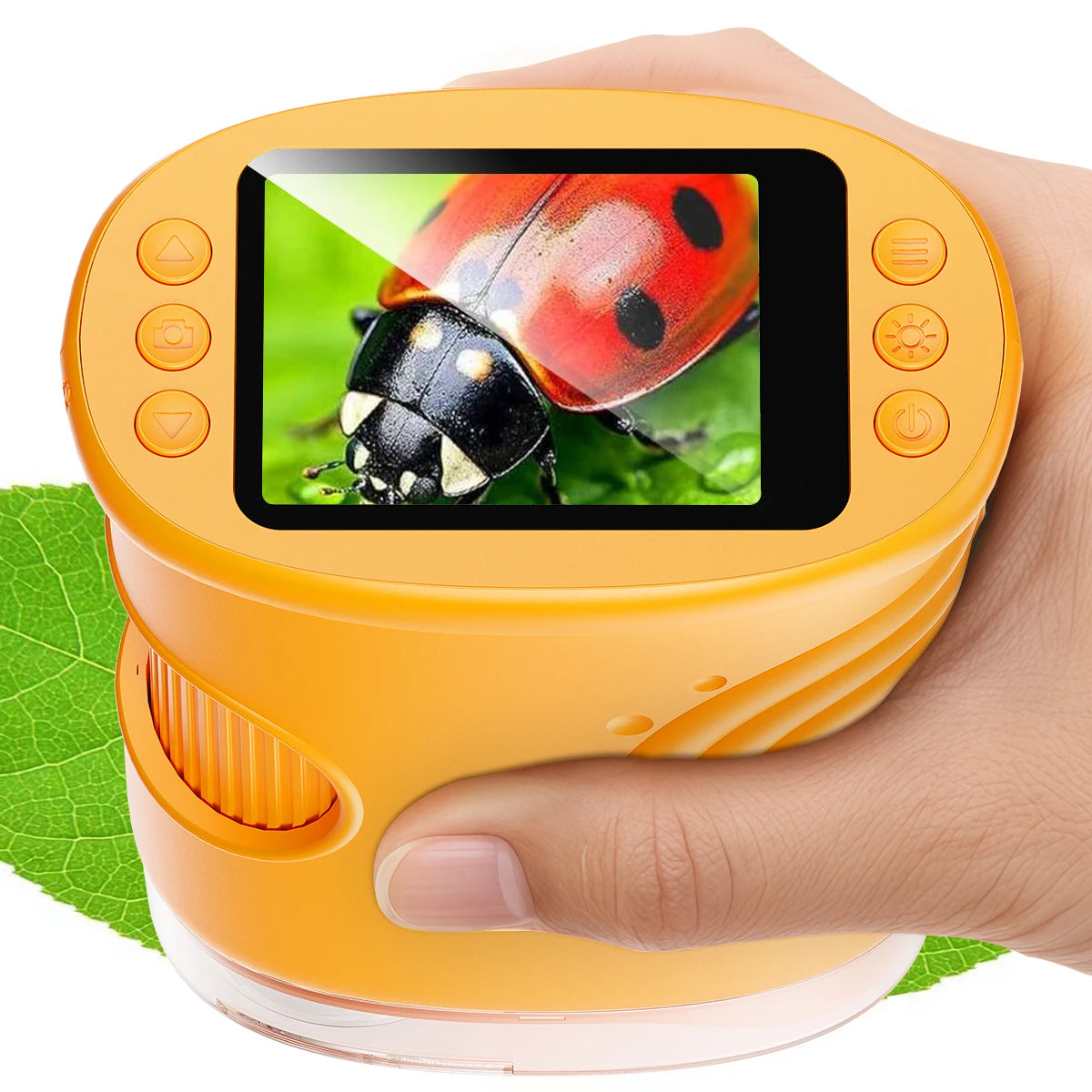 1000X Handheld Digital Microscope for Kids — 2" HD Screen, Rechargeable, Portable STEM Gift