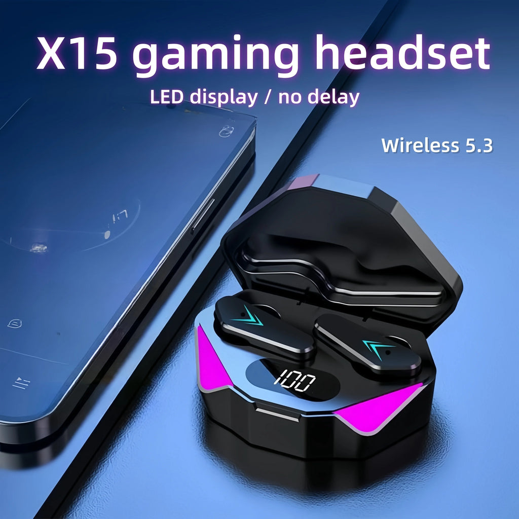 X15 TWS Wireless Bluetooth Earbuds — Deep Bass, Touch Control & Long Battery Life