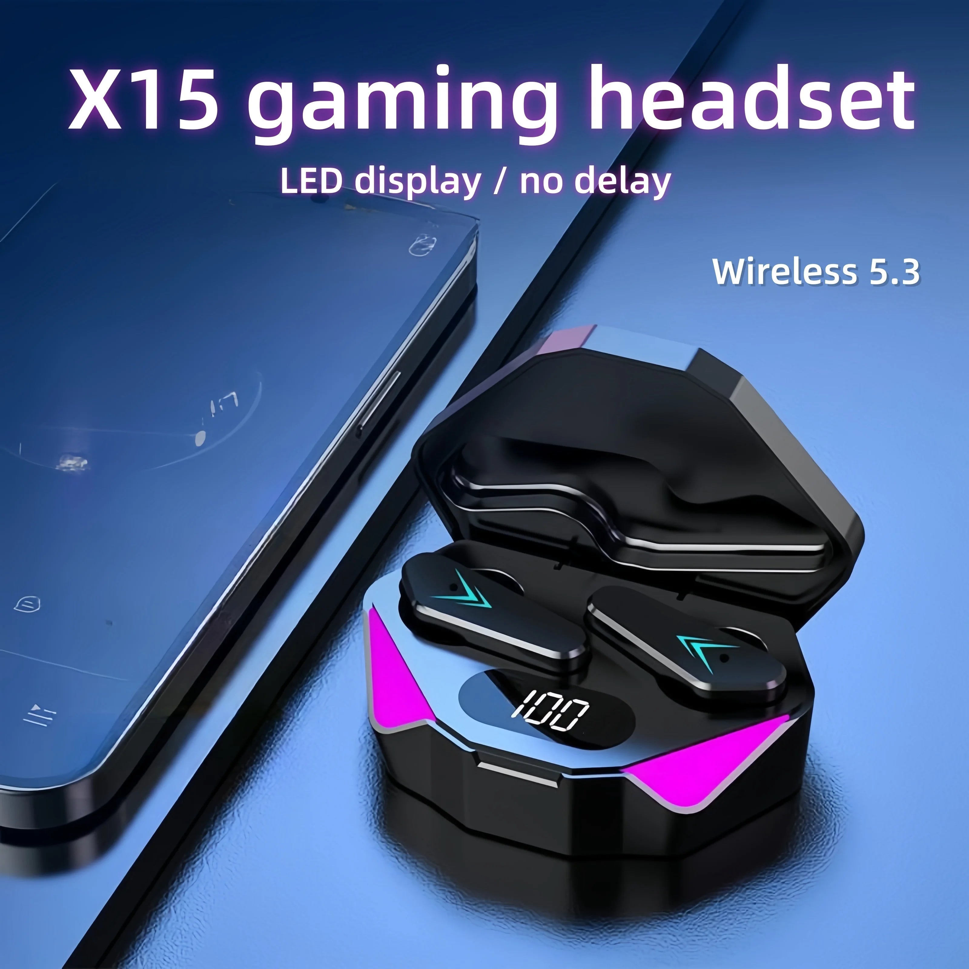 X15 TWS Wireless Bluetooth Earbuds — Deep Bass, Touch Control & Long Battery Life