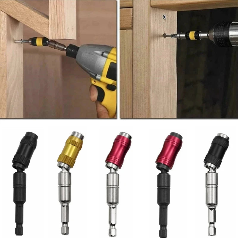 Never Drop a Screw Again. — 1/4" Hex Magnetic Ring Screwdriver Bit Holder | Extension Rod, Quick Change, Drive Guide, 5 Colors