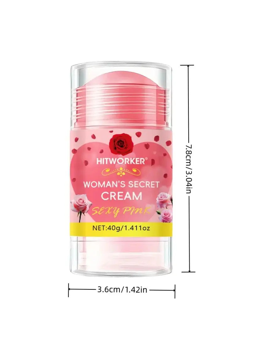 Rose Deodorant Cream Stick 40g – 72-Hour Odor Control Unisex Body Care