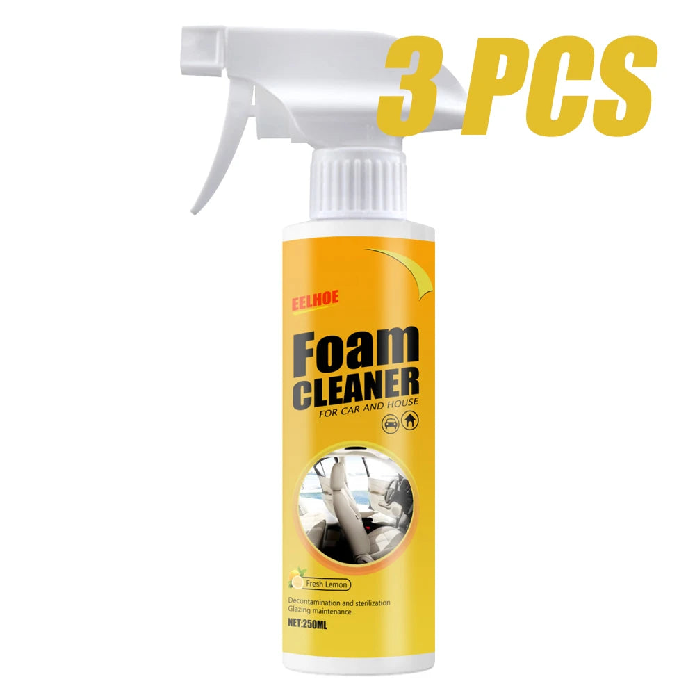 Multi-Purpose Foam Cleaning Spray – Car Interior & Home Surface Cleaner Maintenance Wash