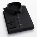 Men's Non-Iron Business Stand Collar Dress Shirt — Wrinkle-Free Formal Shirt
