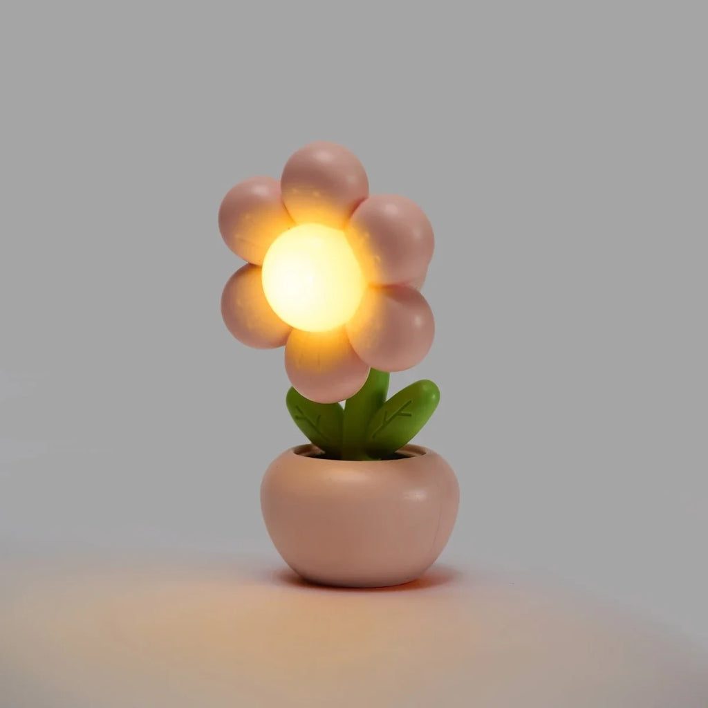 Mini Flower Night Light – LED Potted Design