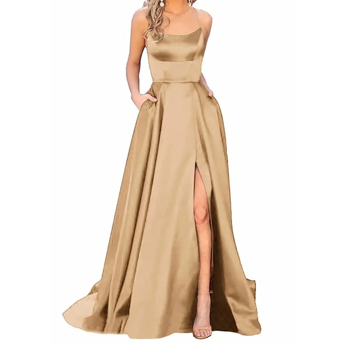Backless Wine Red Vintage Floor-Length Evening Dress — Elegant Party Prom Wedding Dress