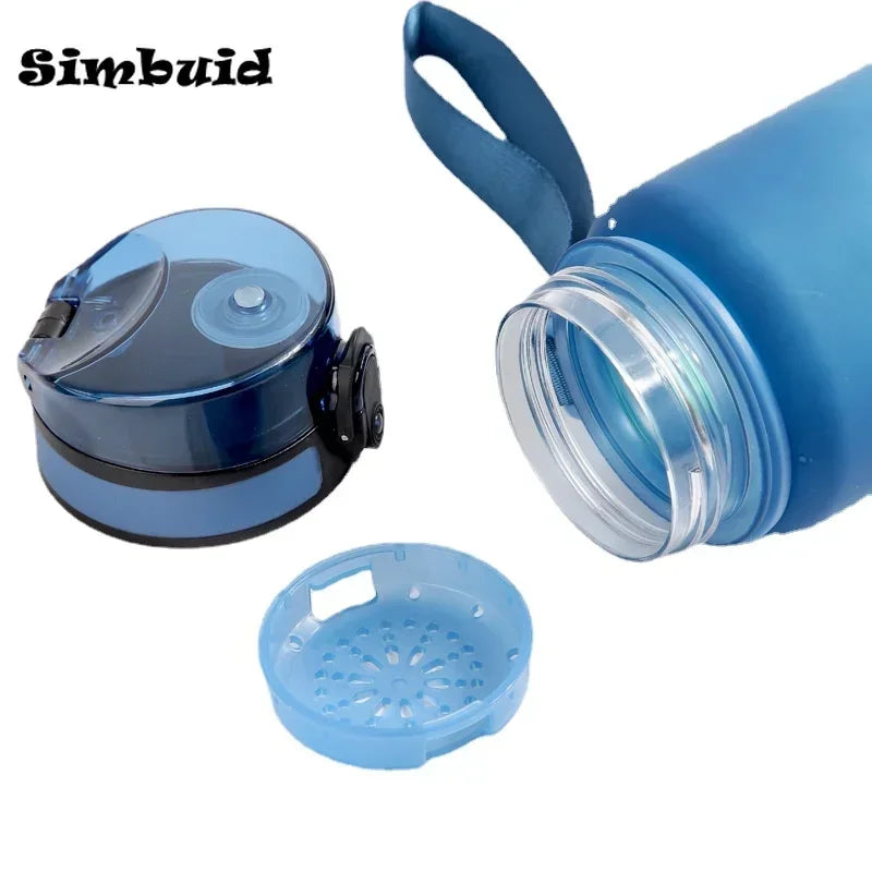 Simbuid Colorful Sports Water Bottle 500ml/650ml/1000ml – Leakproof PC+PP, FCM Certified, Gym & Outdoor