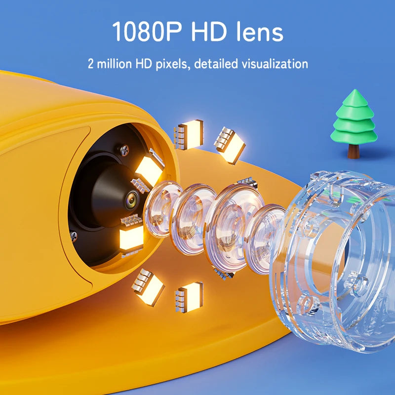 1000X Handheld Digital Microscope for Kids — 2" HD Screen, Rechargeable, Portable STEM Gift