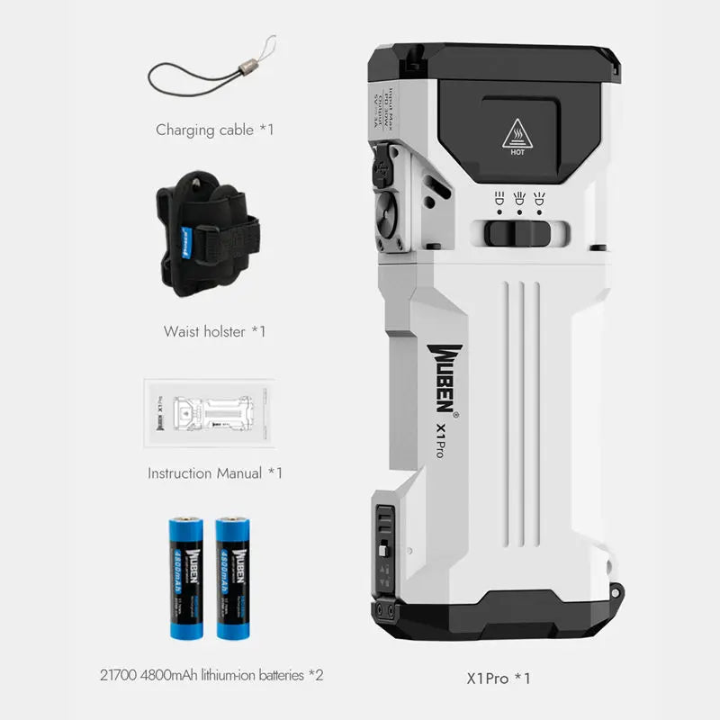 WUBEN X1 Pro Rechargeable EDC Flashlight — High-Output Compact Everyday Carry