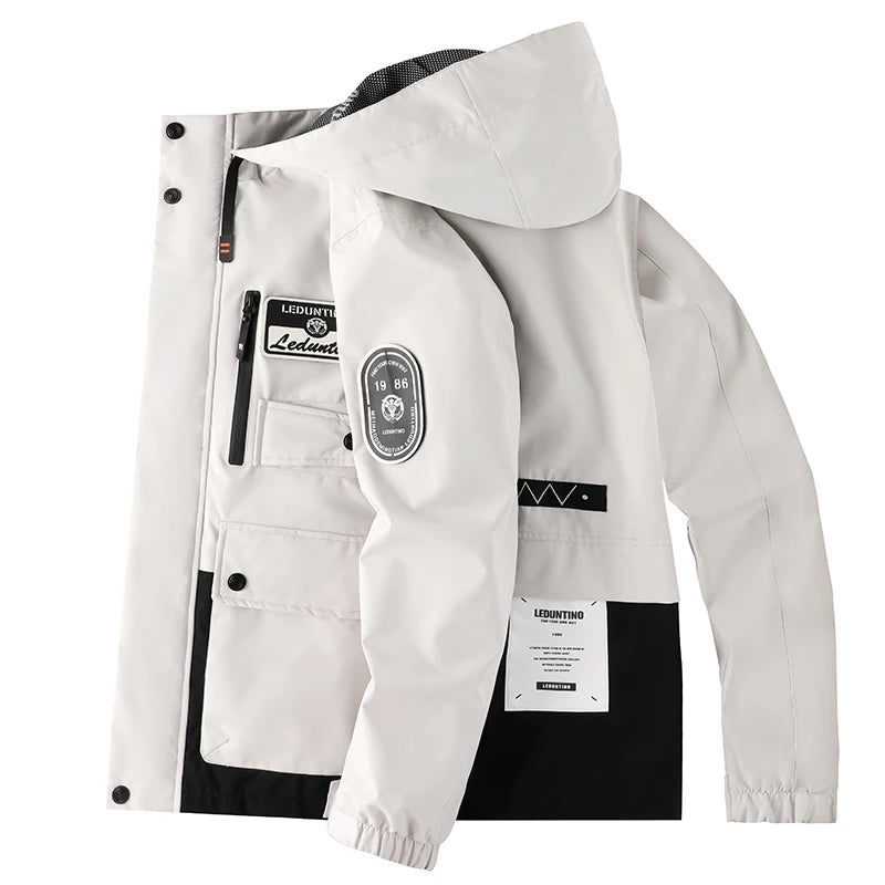 Men's Detachable-Hood Lightweight Jacket