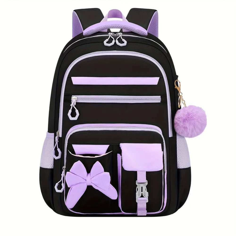Bow-Knot School Backpack – Bag & Matching Set Options