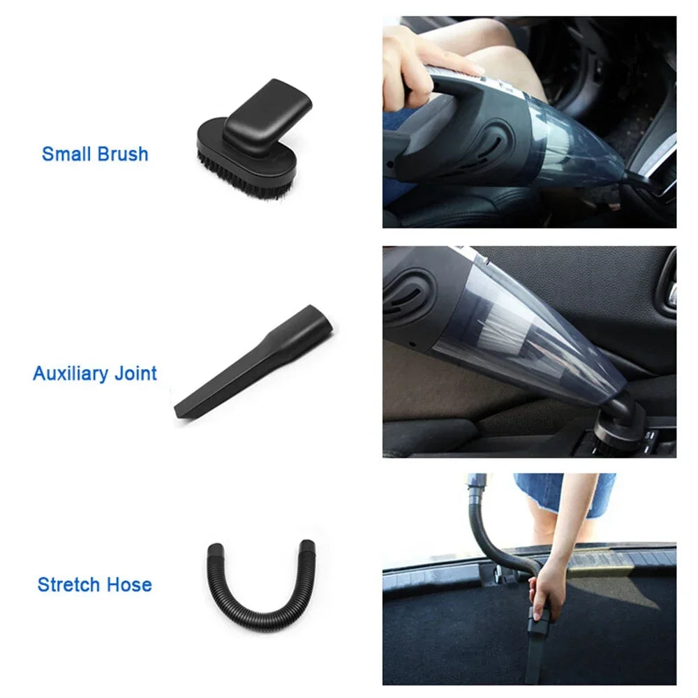 Cordless Handheld Car Vacuum — 6000Pa Wet & Dry Portable Vacuum with HEPA Filter