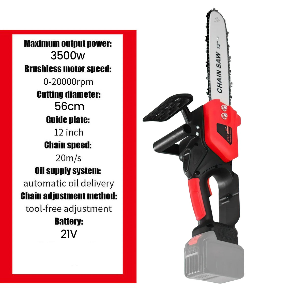 12-Inch Brushless Cordless Chainsaw