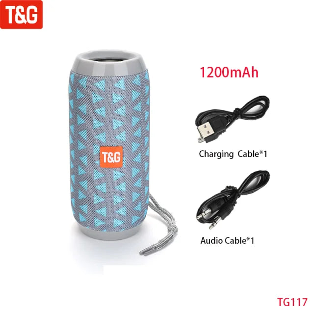 Wireless Portable Bluetooth Speaker — 360° Sound, Waterproof & Long Battery Life