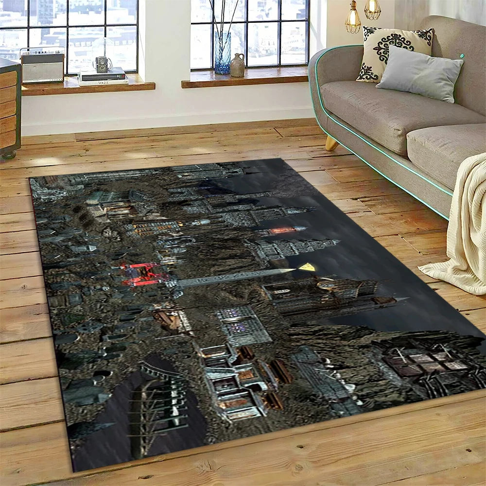 Heroes of Might & Magic Retro Gaming Rug – Non-Slip Floor Mat for Living Room, Bedroom & Sofa, 27 Designs & 9 Sizes