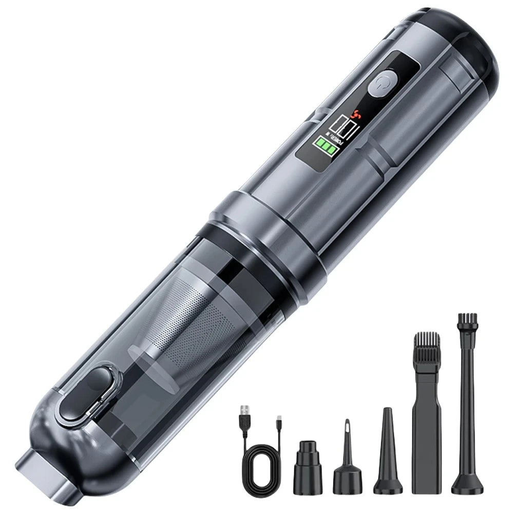 Cordless Car Vacuum – 17kPa Brushless Cleaner & Duster