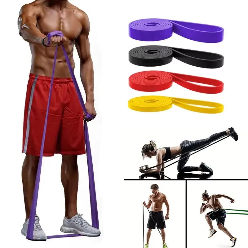 4-Piece Latex & TPE Resistance Band Set – Pull Up Training, Elastic Tension Bands for Yoga, Fitness & Weight-Bearing Workouts