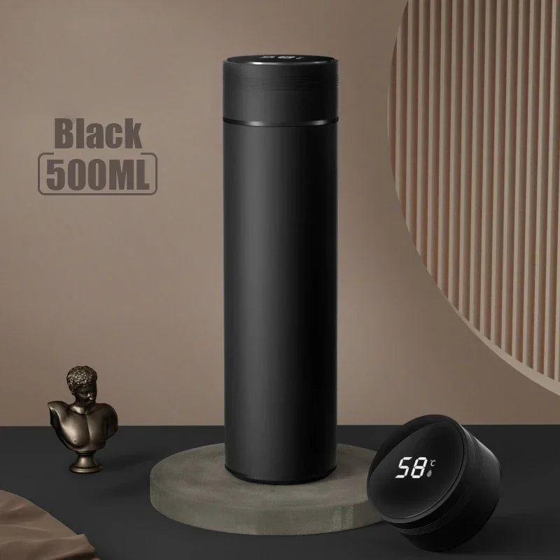 Trebalena 500ml Temperature Display Vacuum Thermos Bottle – 304 Medical-Grade SS, 24Hr Hot & Cold, Touch Temp Lid, 8 Colors