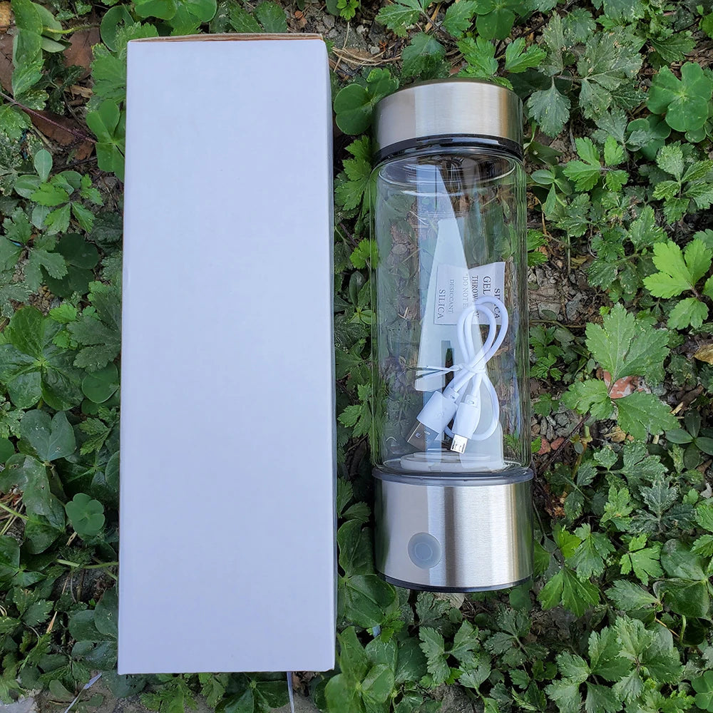 Titanium Portable Hydrogen-Rich Water Cup — Ionizer & ORP Alkaline Water Bottle