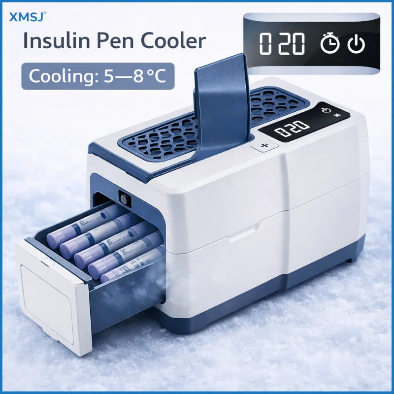 16800mAh Portable Insulin Cooler Case — Mini Medicine Refrigerator 0-18°C USB Charging Travel Cooling Box