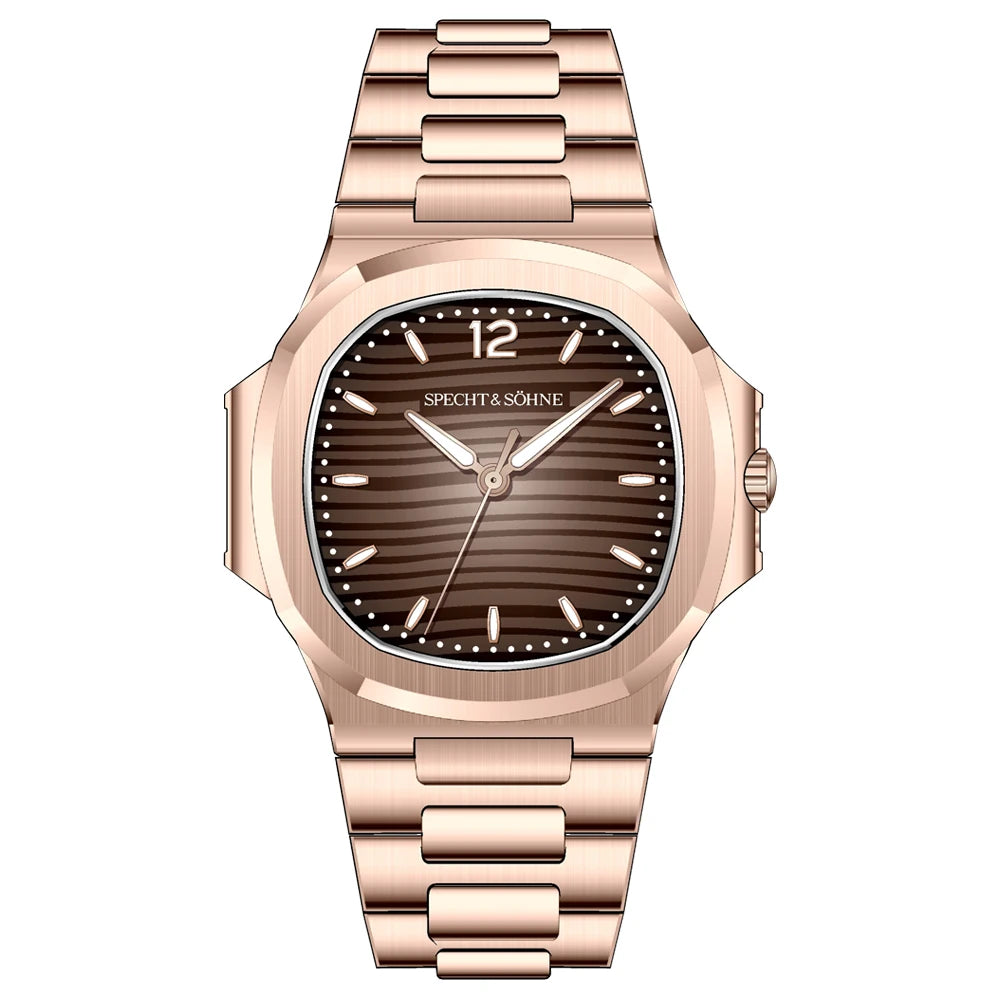 Specht & Söhne Men's 40MM Slim Quartz Watch | Sapphire Crystal 50M Waterproof Classic 5711