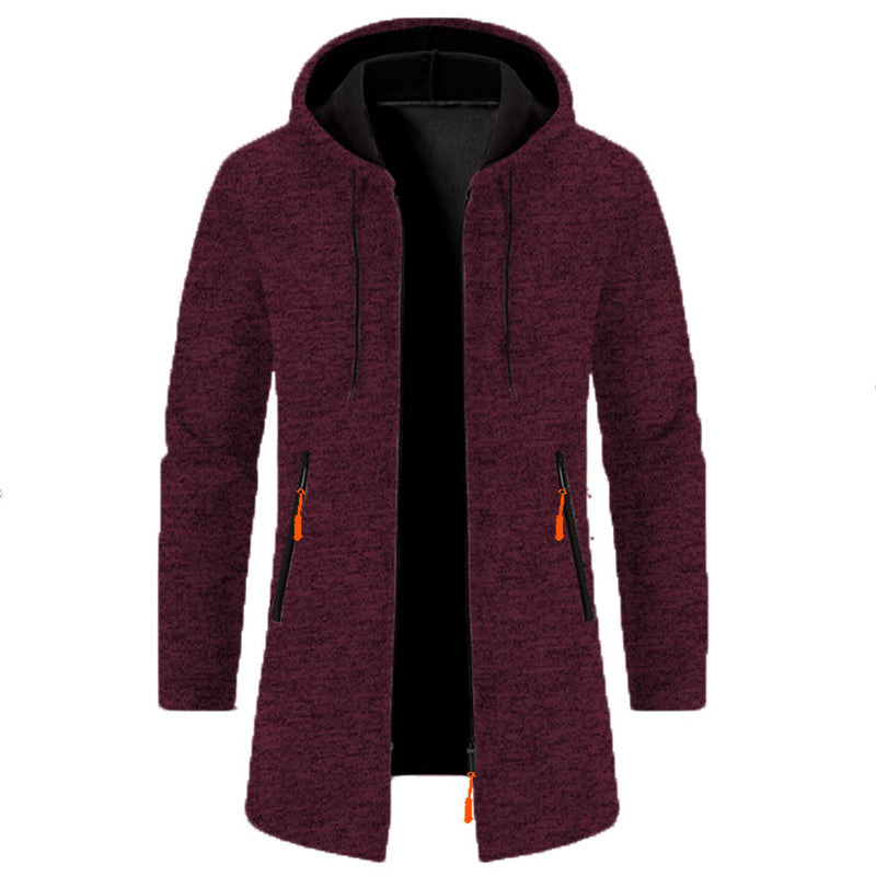 Men's Longline Zip-Up Hoodie