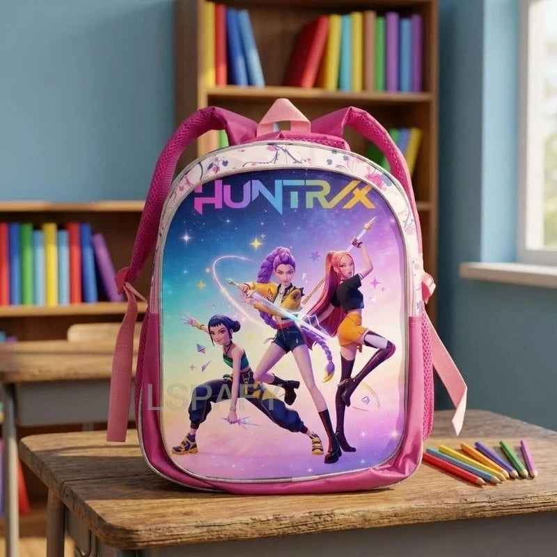 KPop Character Kids Backpack – Lightweight 12-Inch School Bag