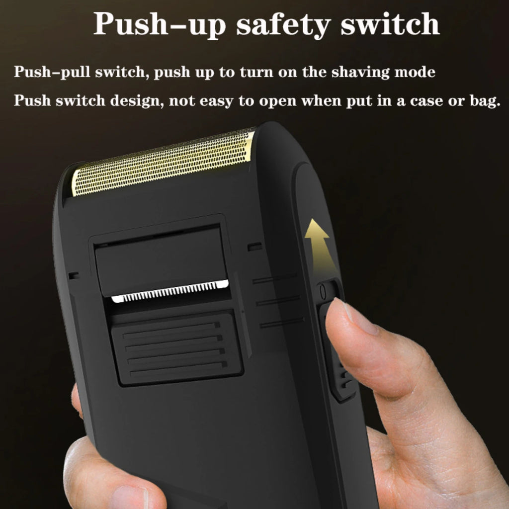 VGR V-375 Professional Foil Electric Shaver – Rechargeable, Pop-Up Trimmer, USB-C Fast Charge