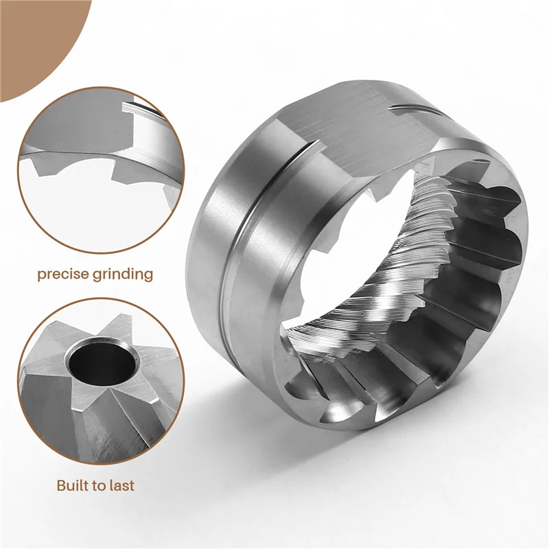 38mm Conical Espresso Grinder Replacement Burrs — High-Uniformity Coffee Accessory