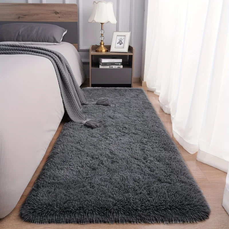 VIKAMA Ultra-Soft Plush Hallway Rug – Machine Washable Multi-Color Bedroom & Living Room Mat