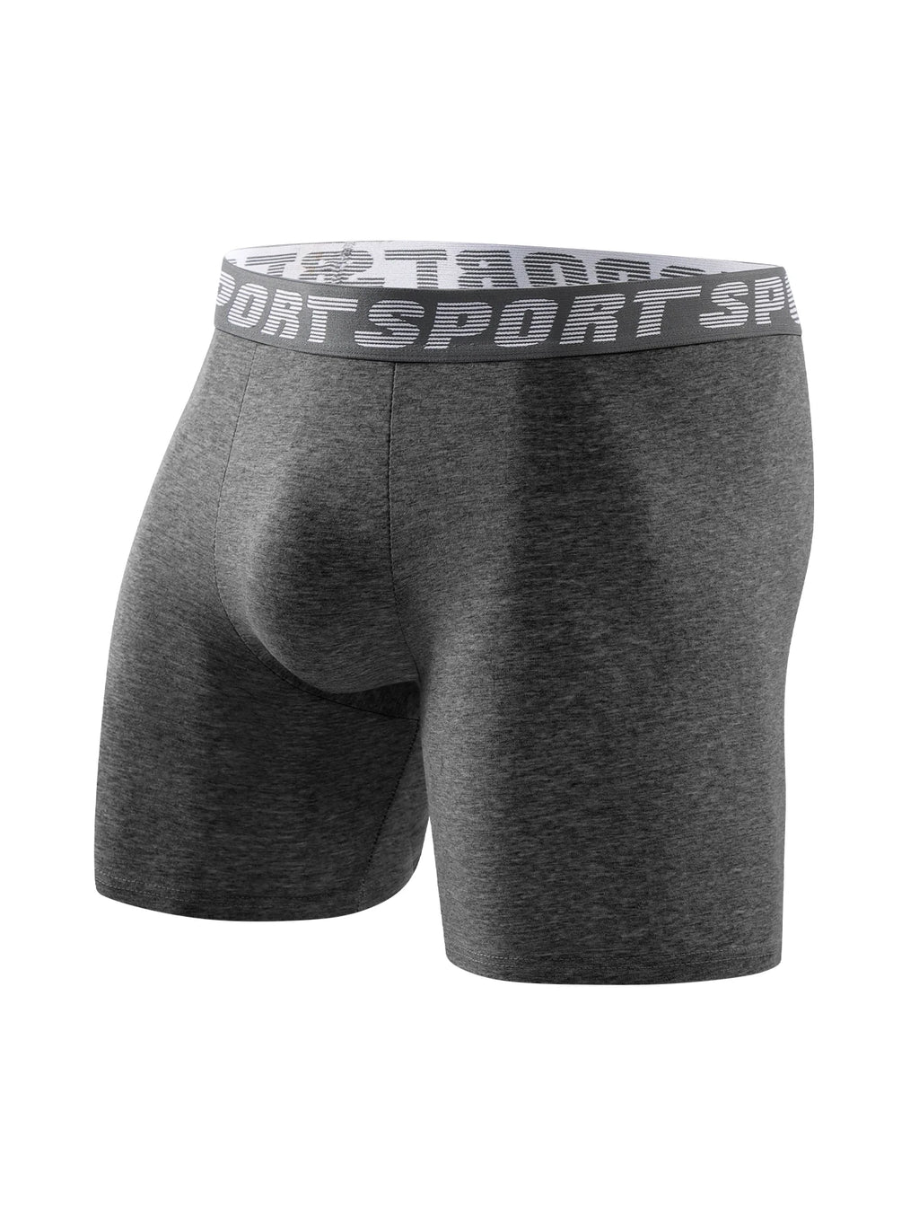 Men's Long-Leg Stretch Boxer Briefs, 8-Pack