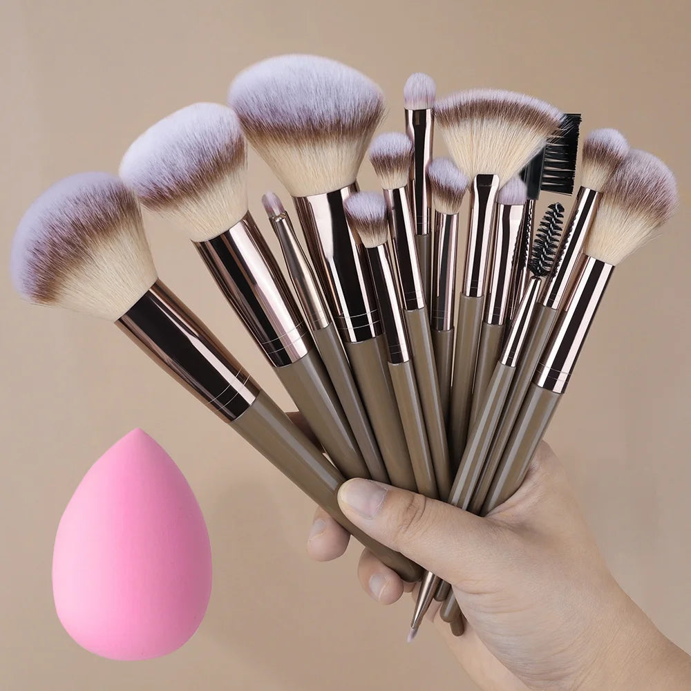 Super Soft Detail Makeup Brush Set — Blush, Highlighter, Foundation & Eyeshadow