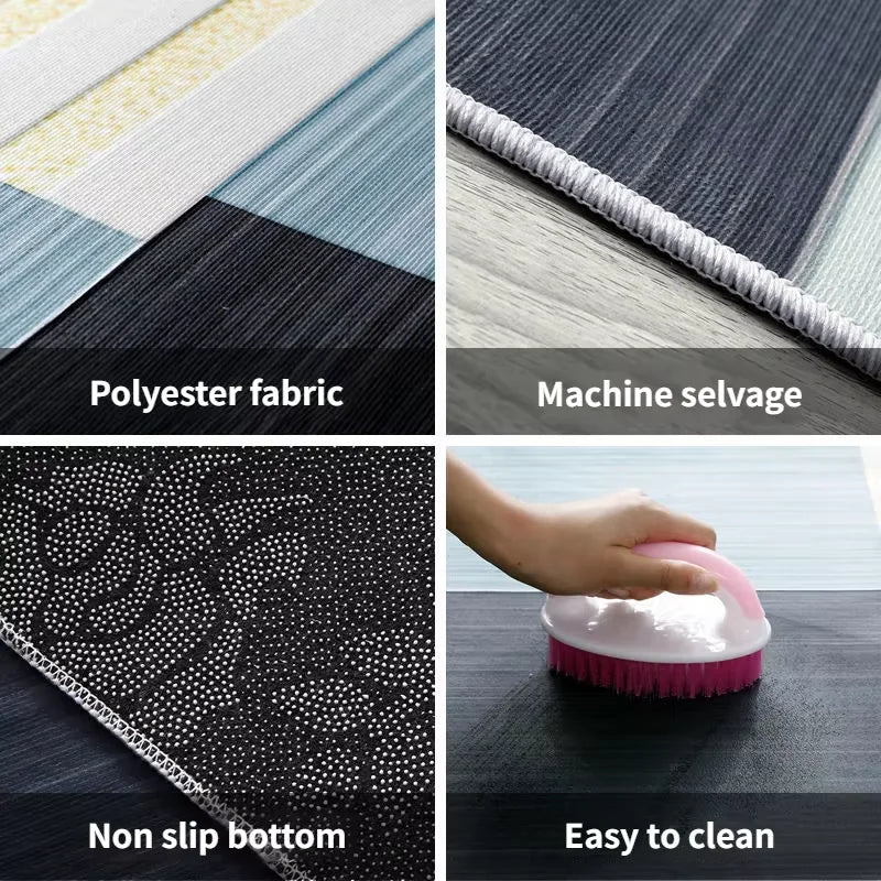 Minimalist Line Carpet – Non-Slip Corridor, Kitchen & Bedroom Rug